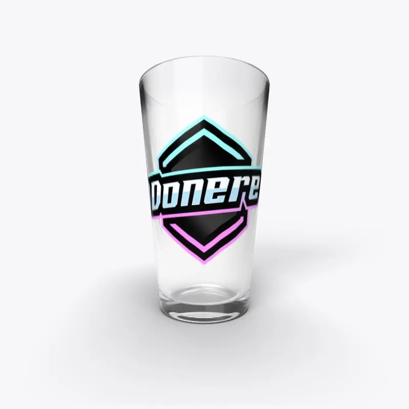 Logo Pink Glass